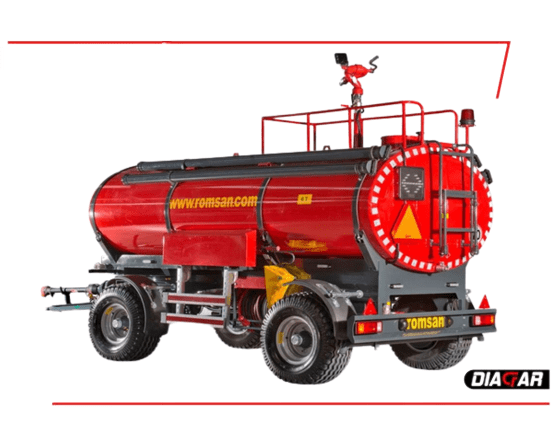 Cisterna pompieristica Romsan model R60CTK, 6000 litri